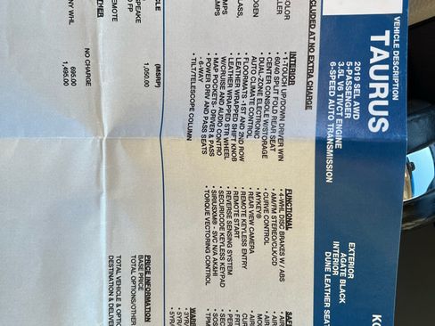 Used 2019 Ford Taurus SEL w/ Equipment Group 201A image 25