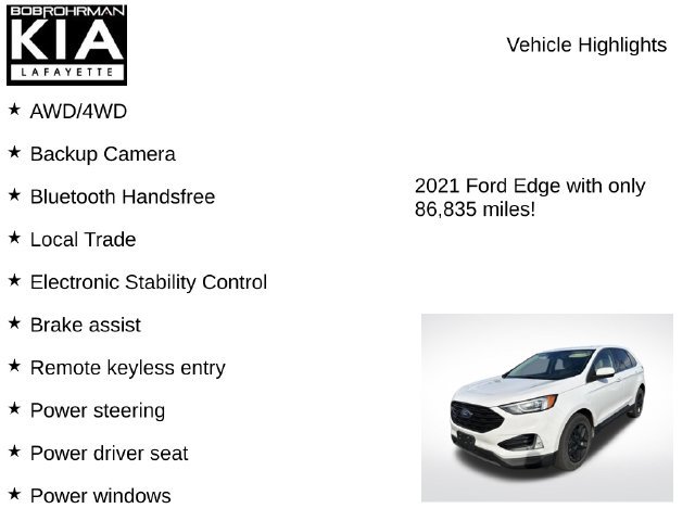 Used 2021 Ford Edge SEL w/ Convenience Package AWD/4WD image 8