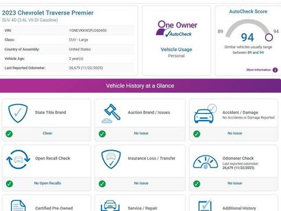 Certified 2023 Chevrolet Traverse Premier