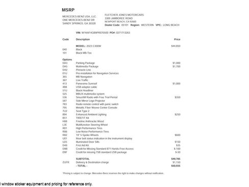 Used 2023 Mercedes-Benz C 300 Sedan image 3