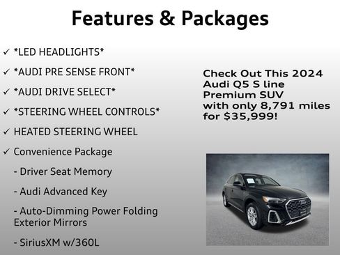 Certified 2024 Audi Q5 2.0T Premium w/ Convenience Package image 12