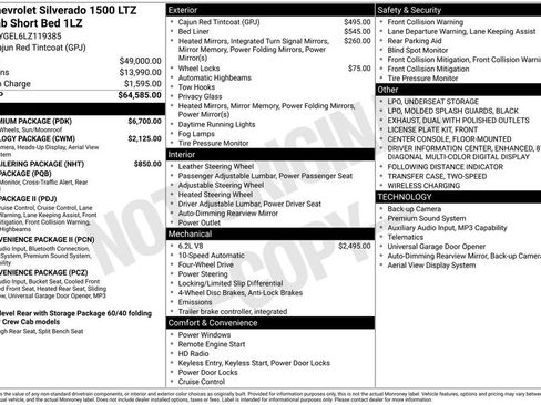 Used 2020 Chevrolet Silverado 1500 LTZ w/ LTZ Premium Package AWD/4WD image 4