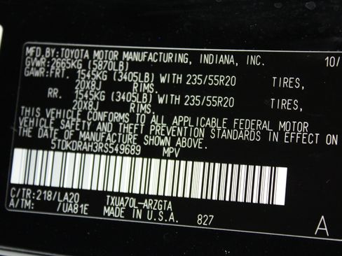 Used 2024 Toyota Highlander Platinum FWD image 45