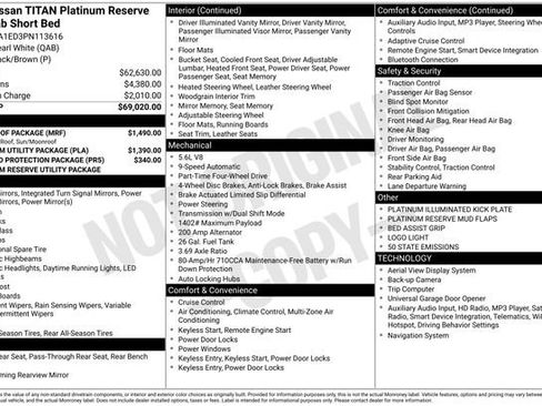 Used 2023 Nissan Titan Platinum Reserve w/ Moonroof Package image 12