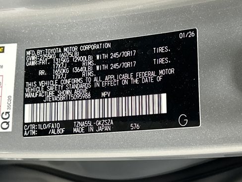 Used 2026 Toyota 4Runner SR5 AWD/4WD image 20