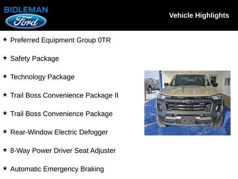 Used 2023 Chevrolet Colorado Trail Boss w/ Technology Package image 8