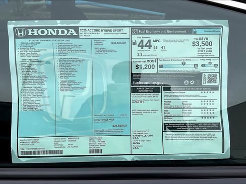 New 2025 Honda Accord Sport image 21