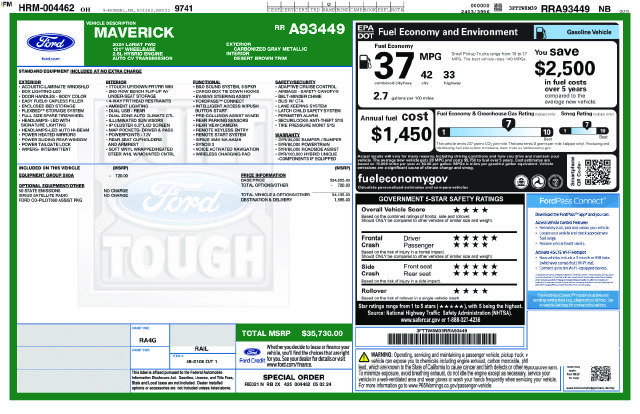 Used 2024 Ford Maverick Lariat FWD image 21