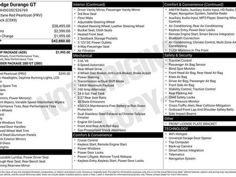 Used 2025 Dodge Durango GT w/ Blacktop Package image 2