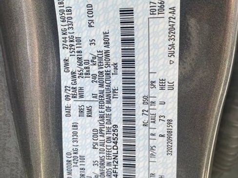Used 2022 Ford Ranger Lariat w/ Equipment Group 501A High AWD/4WD image 13