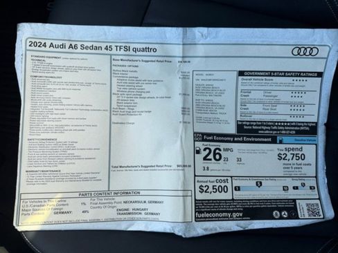 Used 2024 Audi A6 2.0T Premium image 9