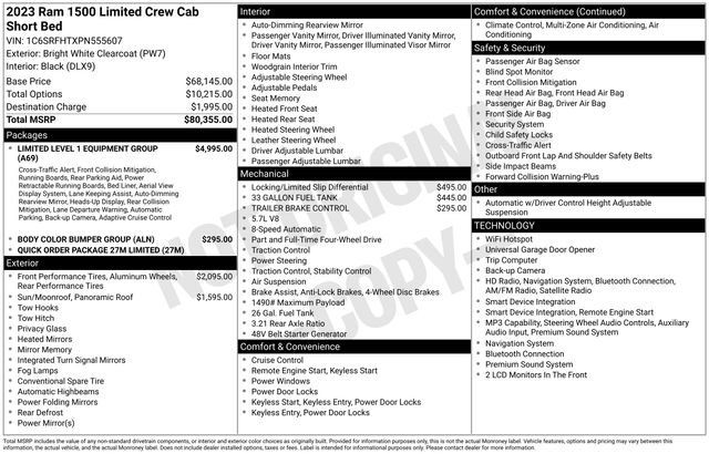 Used 2023 RAM 1500 Limited AWD/4WD image 36