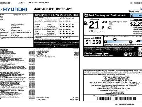 Used 2020 Hyundai Palisade Limited w/ Winter Weather Package image 7