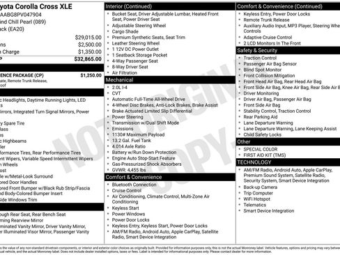 Used 2023 Toyota Corolla Cross XLE w/ Convenience Package image 34