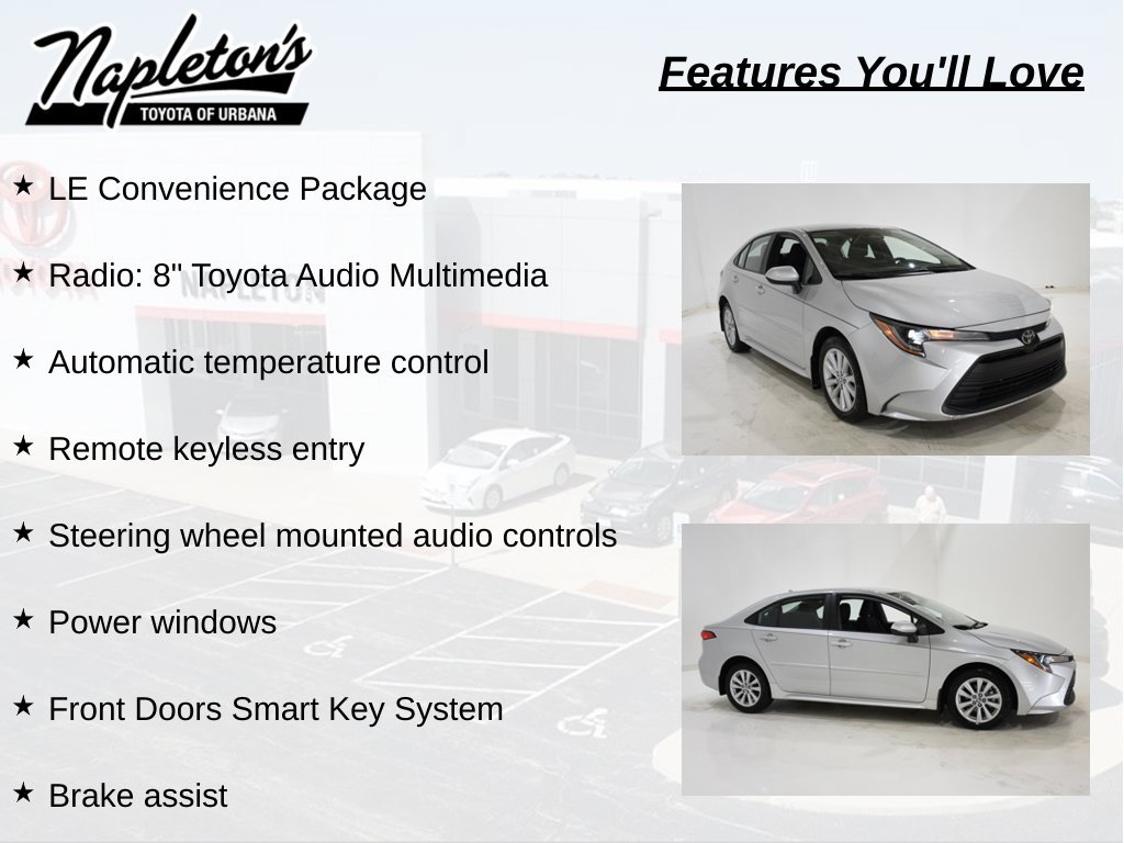 Used 2024 Toyota Corolla LE w/ LE Convenience Package FWD image 6
