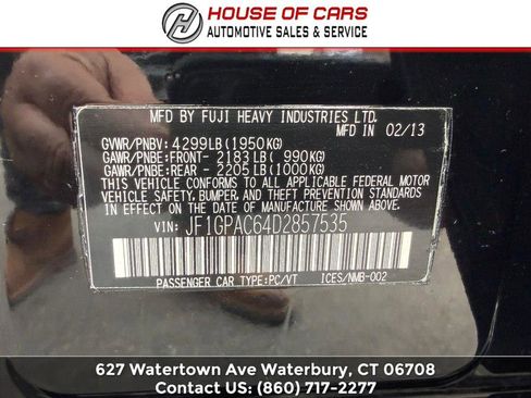 Used 2013 Subaru Impreza 2.0i Premium w/ All-Weather Pkg AWD/4WD image 50