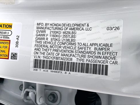 New 2026 Honda Accord Touring image 14
