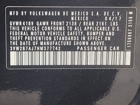 Used 2017 Volkswagen Jetta S FWD image 33