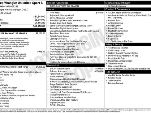 Used 2019 Jeep Wrangler Unlimited Sport S image 39