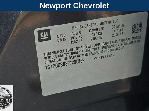 Used 2015 Chevrolet Cruze LTZ w/ Sun, Sound and Sport Package image 29