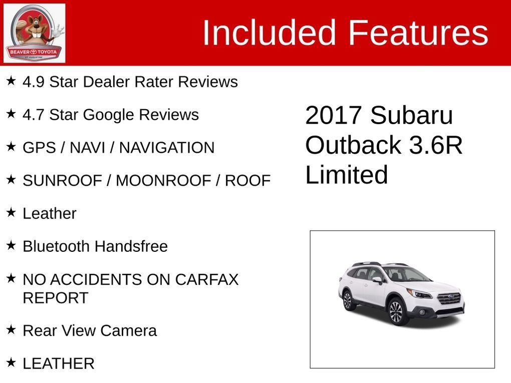 Used 2017 Subaru Outback 3.6R Limited AWD/4WD image 4