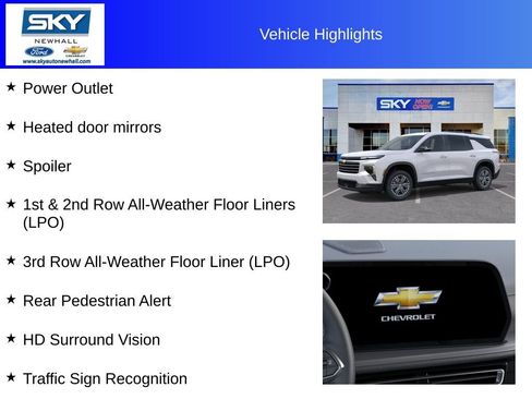 New 2025 Chevrolet Traverse LT w/ Driver Confidence Package image 26
