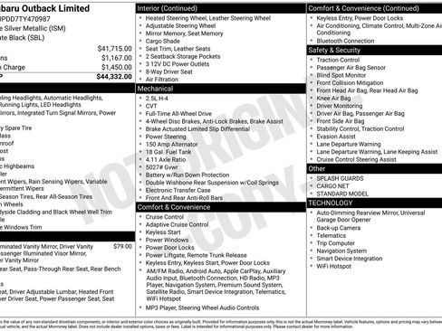 New 2026 Subaru Outback Limited image 4