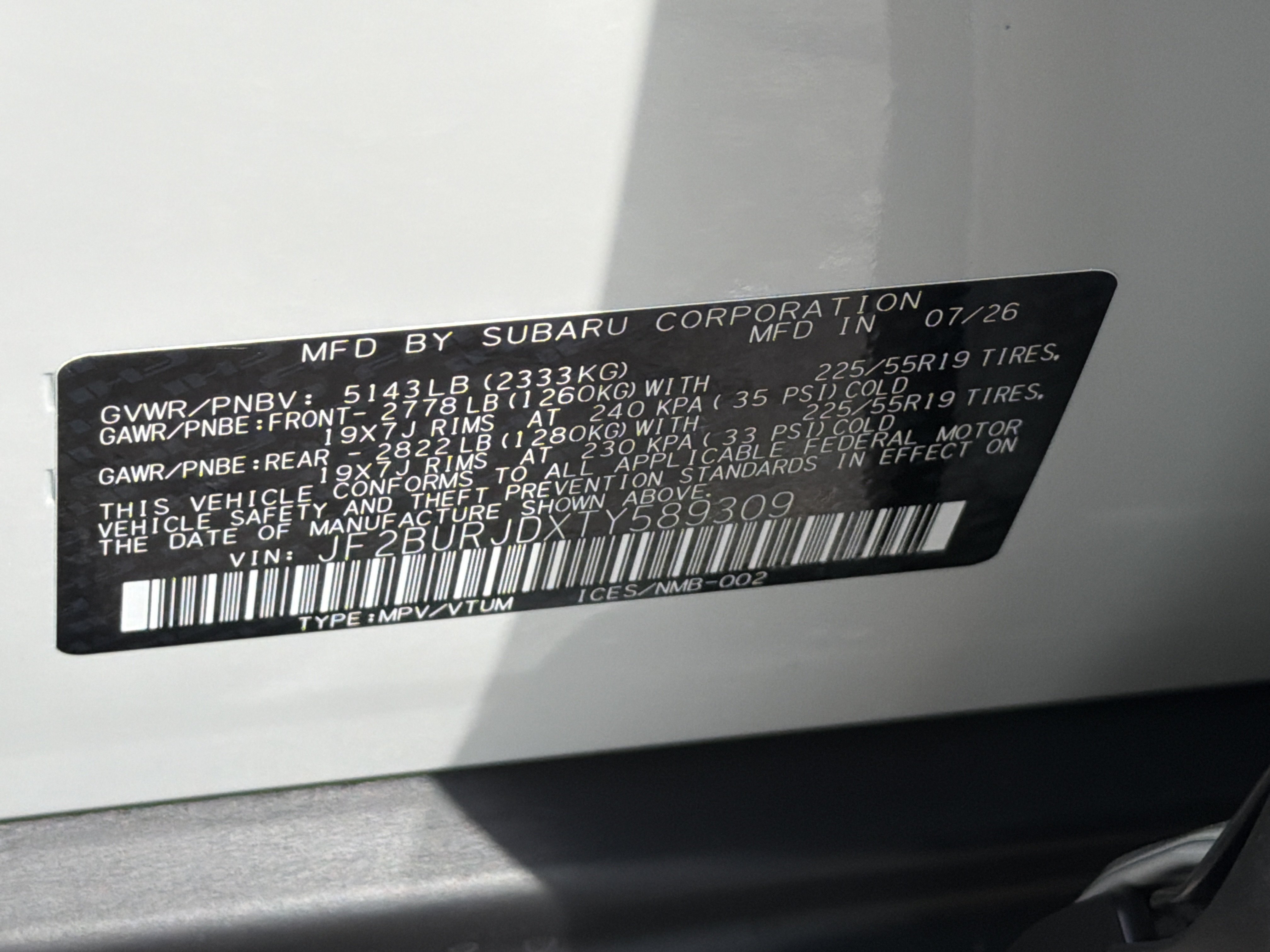 New 2026 Subaru Outback Touring XT AWD/4WD image 38