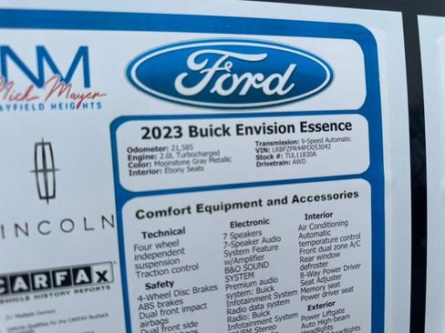 Used 2023 Buick Envision Essence image 36
