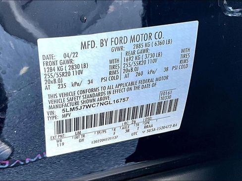 Certified 2022 Lincoln Aviator Reserve w/ Equipment Group 201A image 36