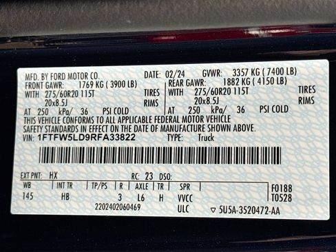 Used 2024 Ford F150 Lariat w/ FX4 Off-Road Package AWD/4WD image 27