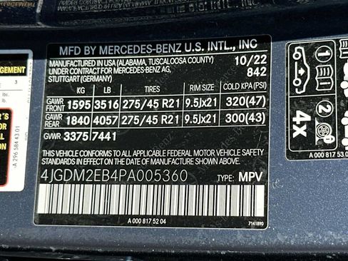 Used 2023 Mercedes-Benz EQS 450+ 4MATIC SUV image 33