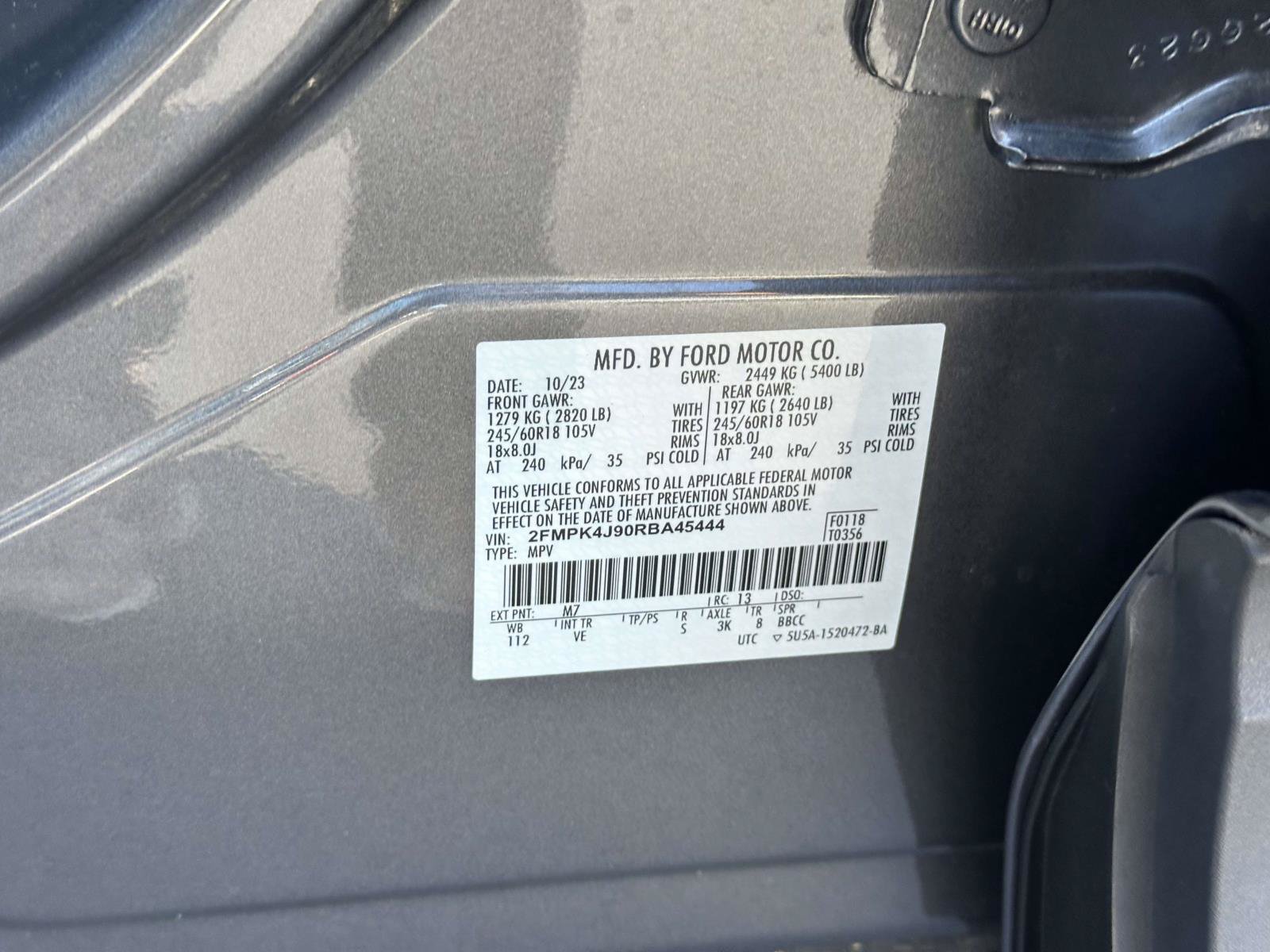 Certified 2024 Ford Edge SEL w/ Convenience Package AWD/4WD image 16