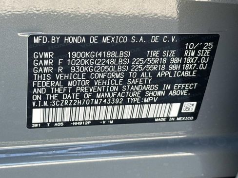 Certified 2026 Honda HR-V EX-L image 30