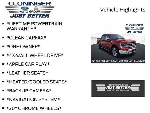 Used 2023 Ford F150 Lariat w/ Equipment Group 502A High AWD/4WD image 3