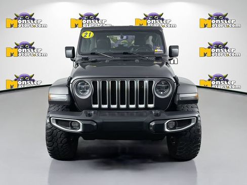 Used 2021 Jeep Wrangler Unlimited Sahara w/ Uconnect 4C Nav & Sound Group AWD/4WD image 2