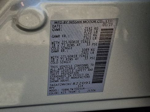 Used 2019 Nissan Rogue SV w/ Premium Package AWD/4WD image 27