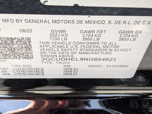 Used 2022 Chevrolet Silverado 1500 ZR2 w/ Technology Package AWD/4WD image 21