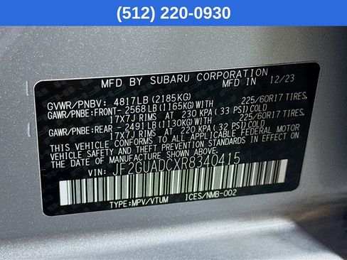 Used 2024 Subaru Crosstrek 2.0i Premium image 40