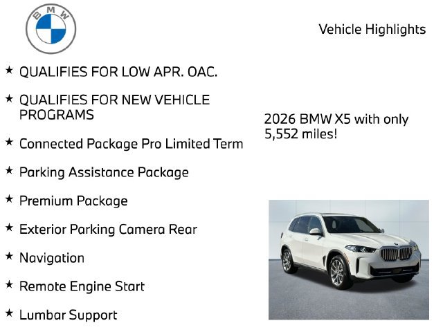 Used 2026 BMW X5 xDrive40i w/ Premium Package AWD/4WD image 9