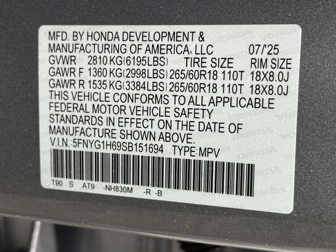 Used 2025 Honda Pilot TrailSport image 15