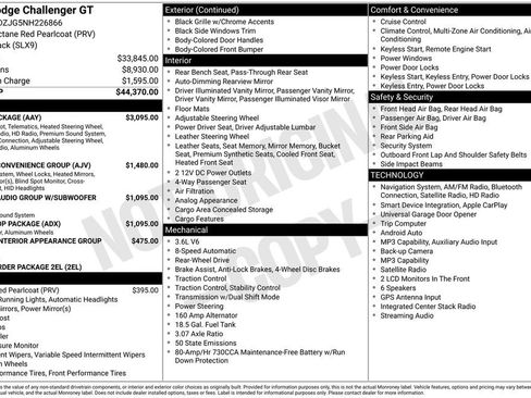 Used 2022 Dodge Challenger GT w/ Plus Package RWD image 2