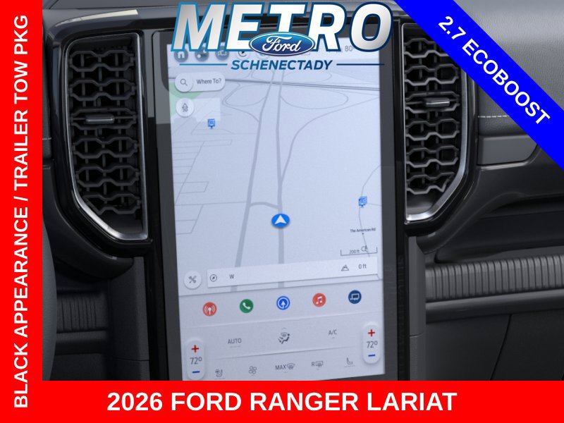 New 2026 Ford Ranger Lariat w/ Black Appearance Package AWD/4WD image 14