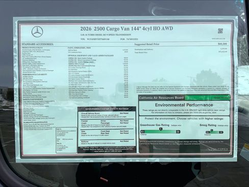 New 2026 Mercedes-Benz Sprinter 2500 image 27