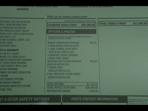 New 2026 Chevrolet Trax RS w/ Driver Confidence Package FWD image 21