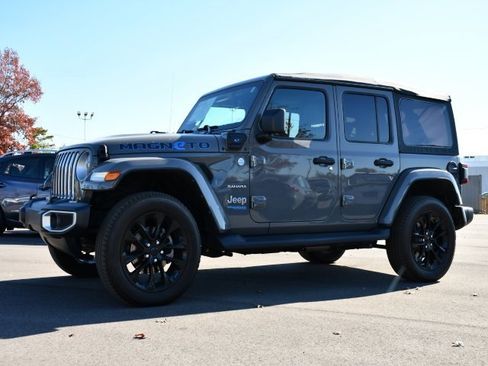 Used 2021 Jeep Wrangler Unlimited Sahara 4xe w/ Cold Weather Group image 3