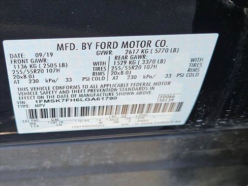 Used 2020 Ford Explorer Limited w/ Class III Trailer Tow Package RWD image 27