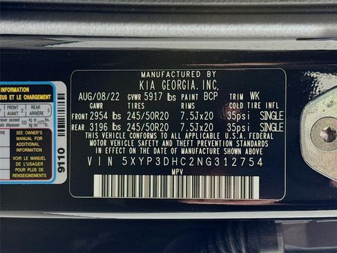 Certified 2022 Kia Telluride EX w/ EX Premium Package AWD/4WD image 35