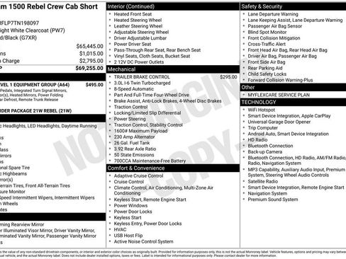 New 2026 RAM 1500 Rebel w/ Rebel Level 1 Equipment Group AWD/4WD image 8