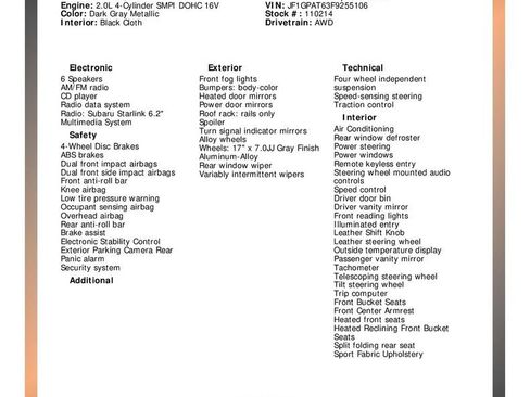 Used 2015 Subaru Impreza 2.0i Sport Premium image 30